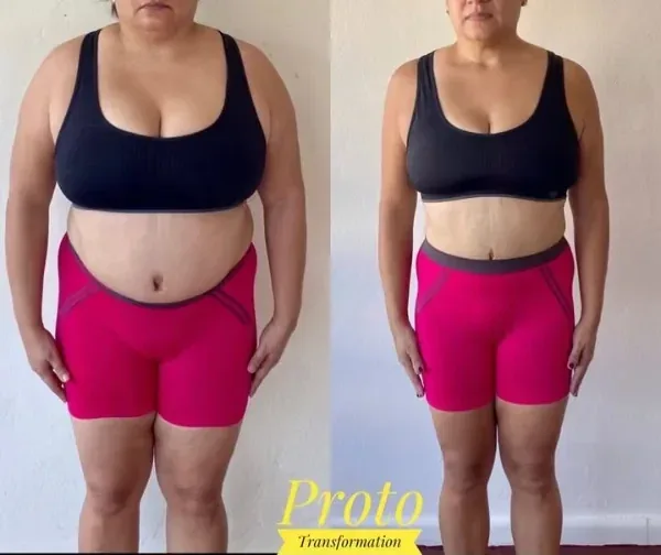 Antes y después de una clienta en 12 semanas