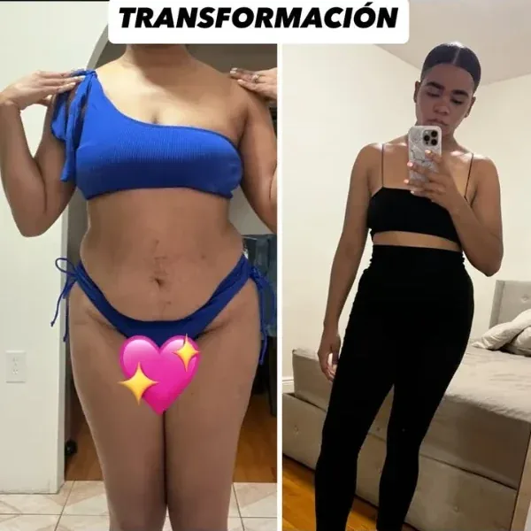 Antes y después de una clienta que decidió cambiar