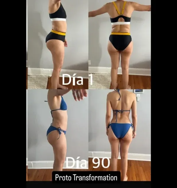 Antes y después de una clienta del coaching de Marcos Feliz
