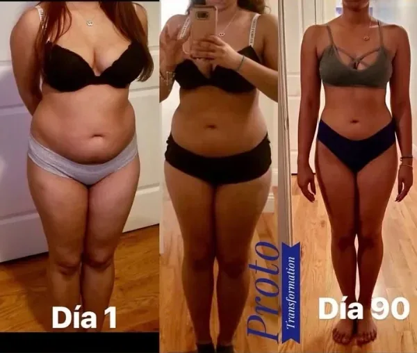 Antes y después de una clienta del coaching de Marcos Feliz