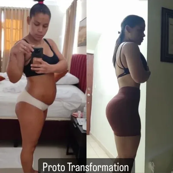 Antes y después de una clienta del coaching de Marcos Feliz