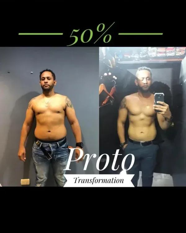 Antes y después de un cliente en 6 semanas