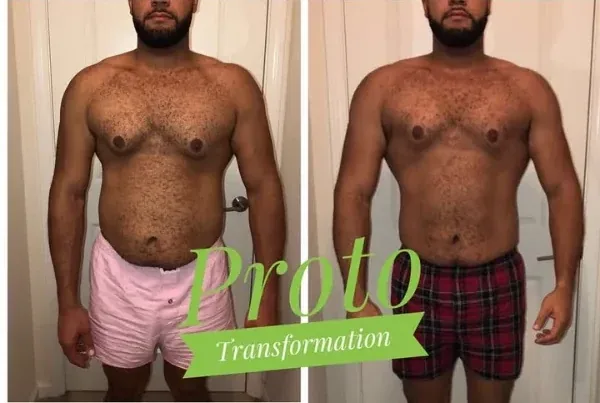 Antes y después de un cliente en 4 semanas online