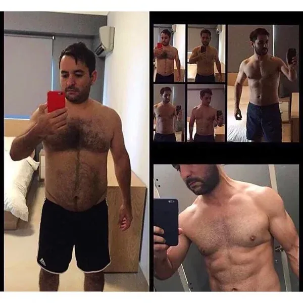 Antes y después de un cliente del coaching de Marcos Feliz