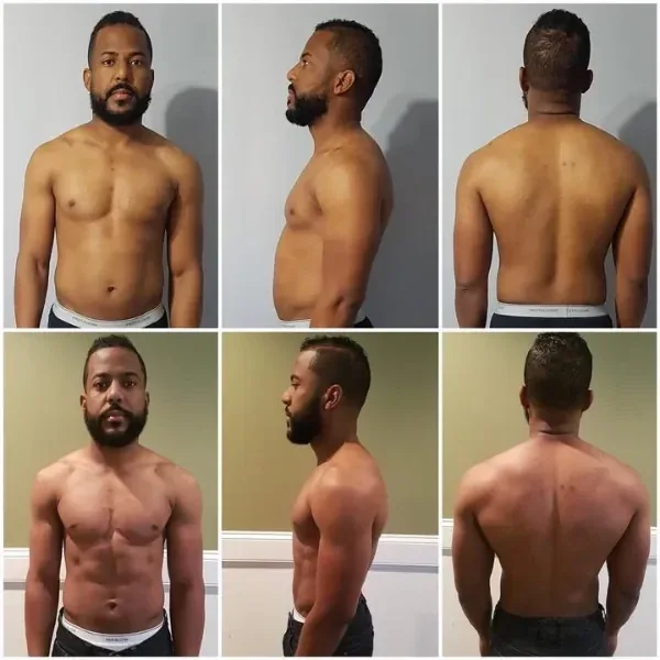 Antes y después de un cliente del coaching de Marcos Feliz