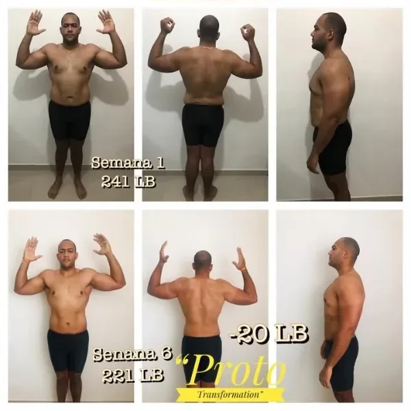 Antes y después de un cliente del coaching de Marcos Feliz