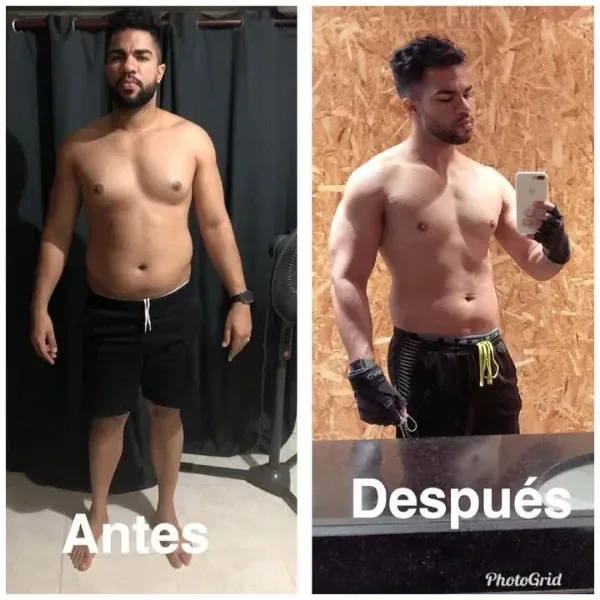 Antes y después de un cliente del coaching de Marcos Feliz