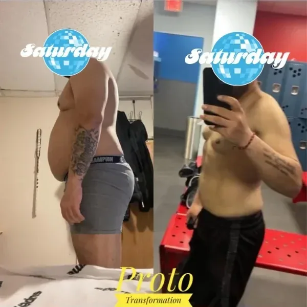 Antes y después de un cliente del coaching de Marcos Feliz