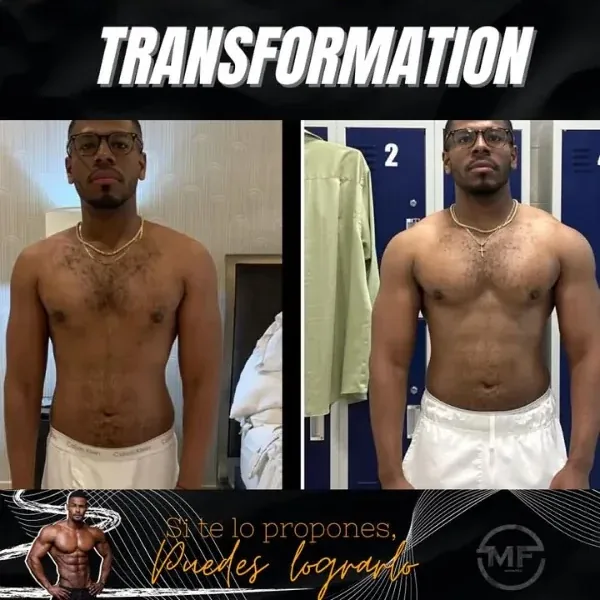 Antes y después de un cliente del coaching de Marcos Feliz