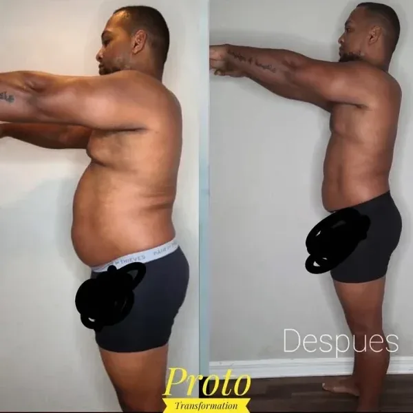 Antes y después de un cliente del coaching de Marcos Feliz