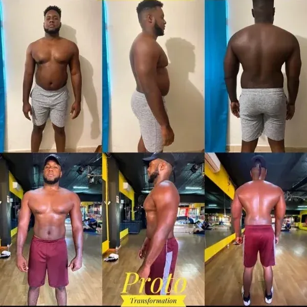 Antes y después de un cliente del coaching de Marcos Feliz