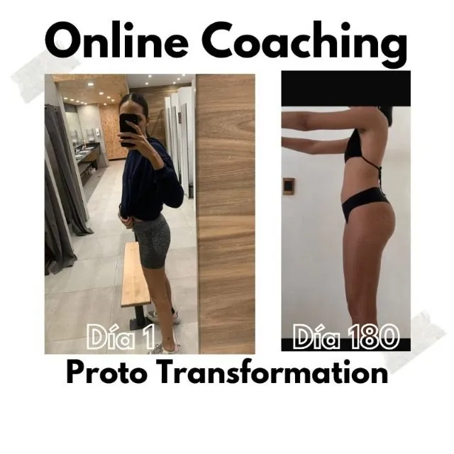 Clienta del coaching online, día 1 a día 180
