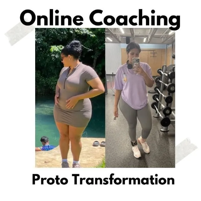 Clienta del coaching online, antes y después con ropa de calle